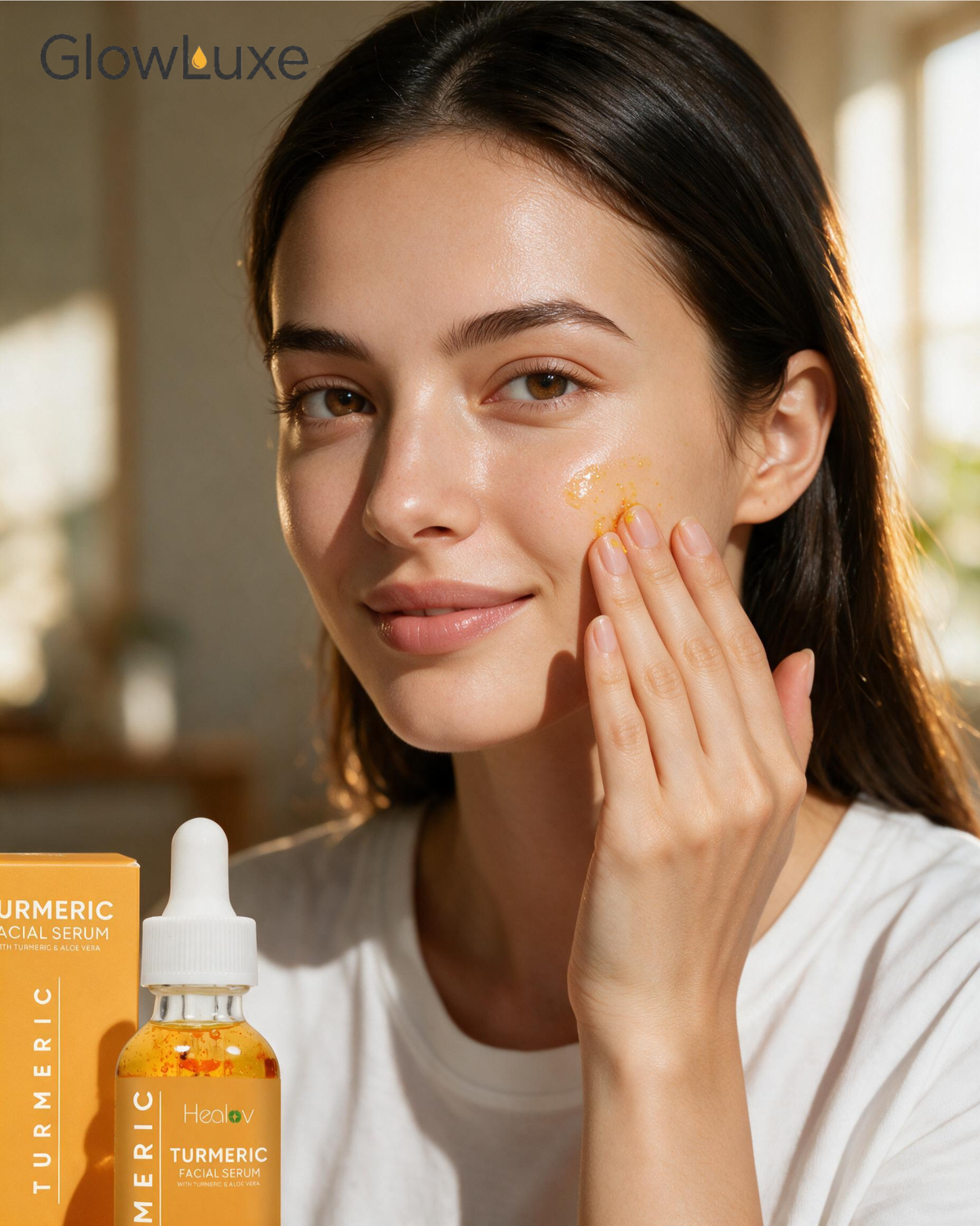 GlowLuxe Turmeric Serum (by Healov)